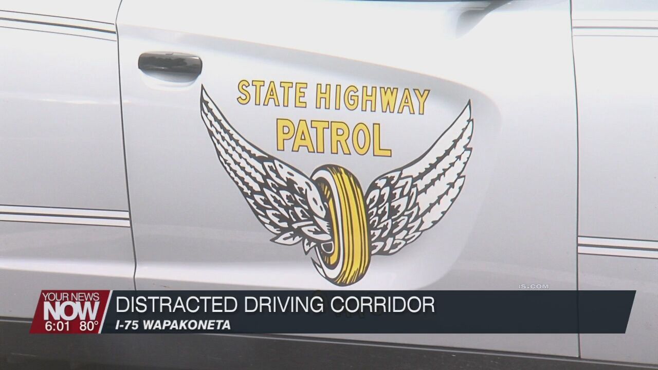 "Distracted Driving Corridor" added to I-75 in Auglaize County